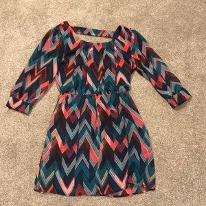 Chevron Print Dress